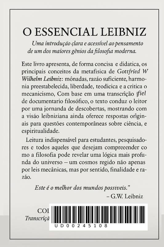 O ESSENCIAL LEIBNIZ